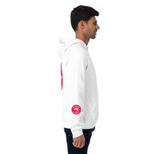 Load image into Gallery viewer, White Premium Shewbread Red Logo Hoodie
